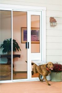 pet door on slider