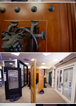 vertical filmstrip of showroom pictures