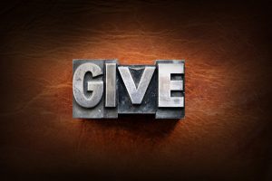 give to charity graphic