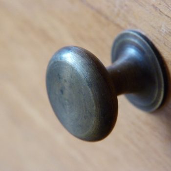 close up of cabinet knob