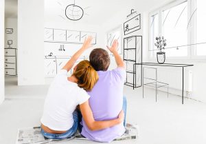 couple imagining home design