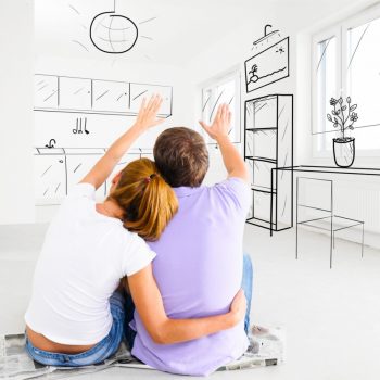 couple imagining home design