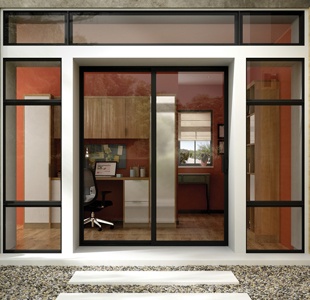 traditional sliding patio door