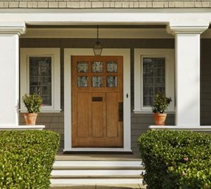 wood entry door